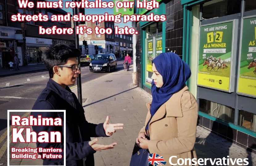 Rahima Khan discussing her plans on high streets