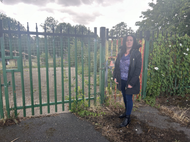 Maria Clifford at the former site of Newham City Farm