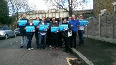 Local Conservatives campaigning for the London Assembly